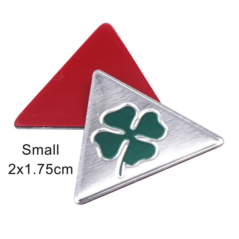 1/3pcs Green Four-leaf Clover Logo Sticker For Alfa Romeo 156 166 159 Giulietta Stelvio Car Side Fender Badge Trunk Emblem Decalqwe5