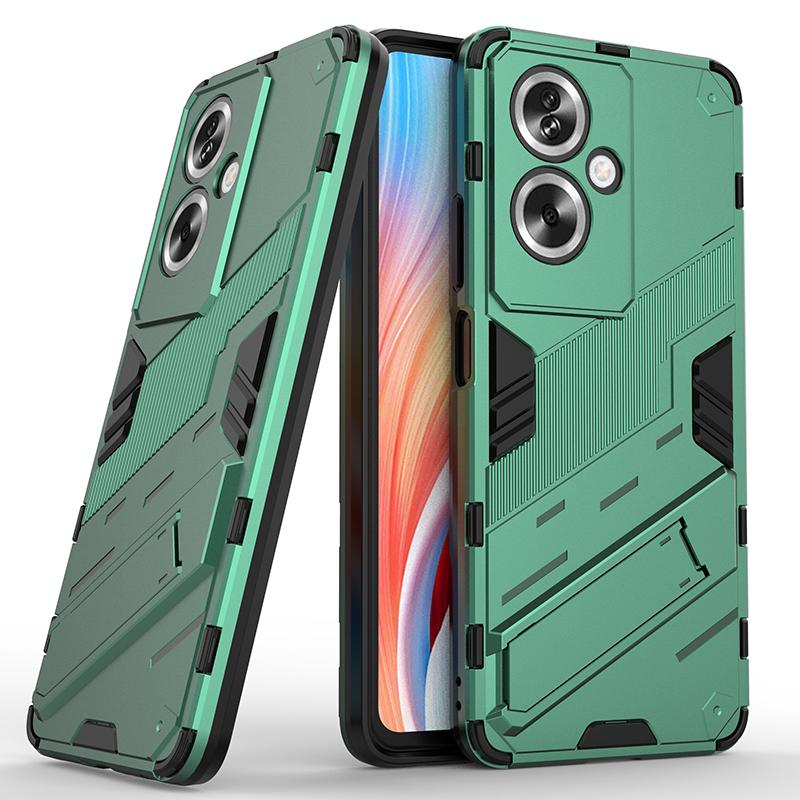 Для Oppo A79 A38 A18 A58 A78 A17 A97 A57 A57e 5G Punk Armor противоударный бампер прочный прорезиненный ПК подставка держатель чехол чехол