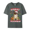 New Tshirt Merry Woofmas Christmas Santa Pug T Shirts Graphic New Trend Tops Mens Clothing Plus Size