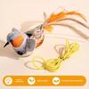 Chirping Bird Cat Toy Interactive Simulation Electric Bird Touch Activated Plush Bird Cat Teaser for Indoor Cats And Dogs