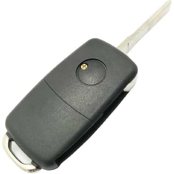 Сменный корпус ключа-брелока, подходит для VW Volkswagen Jetta Passat Golf Beetle Rabbit GTI CC EOS, 4 кнопки, бесключевой доступ, корпус пульта дистанционного управления с необрезанным лезвием