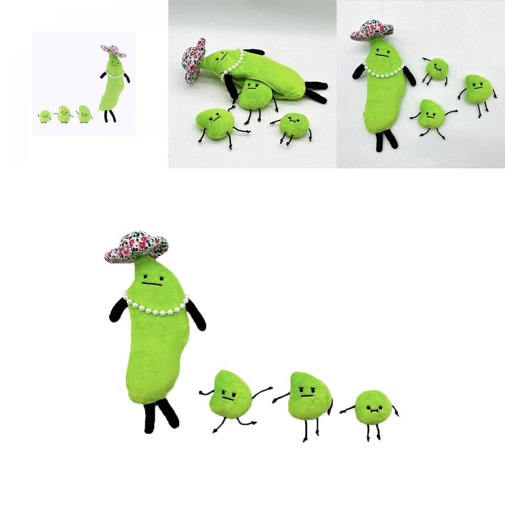 Cute Secret Staycation Edamame Family Plush Premium Quality Green Doll For Home