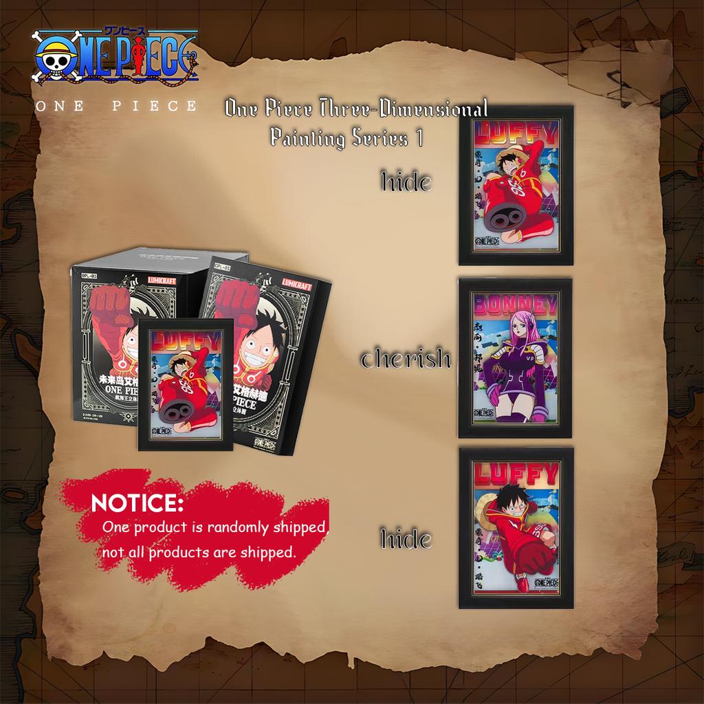 1pc Officially ONE PIECE 3D Art Panel Series 1 Blind Box - Contains Hidden Edition Designs - Collectible Display and Gift
