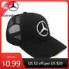 Автомобильная наклейка 2025 Для Benz Модная кожаная сетчатая кепка Snapback Тракер На открытом воздухе Спорт Бег Регулируемая бейсболка Для Mercedes B