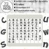 72 Pcs Glitter Cutout Bulletin Board Letters for Classroom 4" Upper and Lowercase Alphabet Numbers Punctuation with Adhesive Dots for Back to School