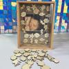 DIY Мини Деревянная Фоторамка Сердце Любовь Свадебный Стол Разброс Свадебная Вечеринка Украшения Ремесленные Аксессуары Партия Свадебный Декор