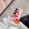 Чехол для телефона 'Девочка с клубничным тортом' S-Strawberry-shortcake Для Samsung S 24 Fe 25 Ultra Plus 20 Lite 21 30 22 23 24 22 Ultra 5G Fundas