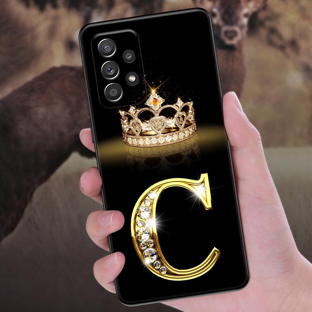 Первоначальная буква G F V H D P C B Чехол для телефона для Samsung Galaxy A57 A56 A37 A55 A36 5G A26 A54 A52 A35 A34 A25 A17 A16 15 A07 Чехол