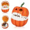 Pumpkin Storage Box Resin Decorative Candy Bowl with Hinged Lid Halloween Desktop