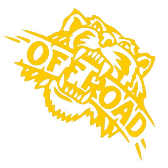 Самоклеящаяся светоотражающая наклейка Tiger OFF ROAD с буквами, декоративная наклейка для автомобиля