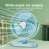 Дорожный вентилятор 720° складной USB портативный регулируемый небольшой настольный вентилятор с 5 скоростями, незаменимый для круизных путешествий, дома, спальни и офисных настольных компьютеров