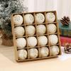 Flocking 6cm 16PCS Christmas Ball Set Christmas Tree Ornament Set Window Decoration Snowflake Ball Christmas Balls