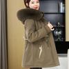 The New Winter Pie Overcomes Warmth and Can Be Removed. The Fur Collar Cotton Clothes Are Versatile and Foreign-style Cotton-padded Clothes.