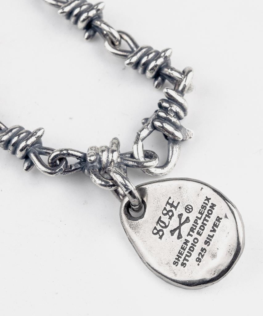 Sheen666 Turquoise Pendant Silver Bracelet