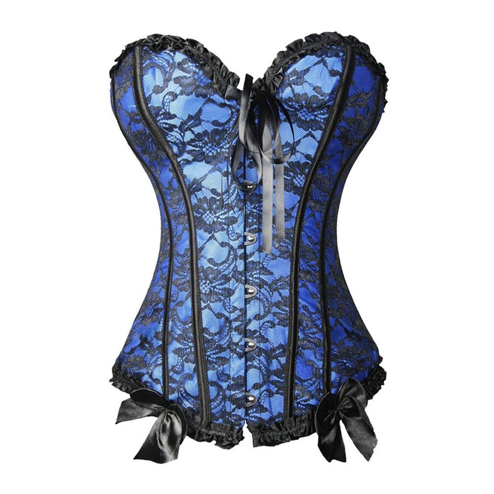 Женский атласный корсет-бюстье с шнуровкой сзади, на косточках, с G-стрингами, боди для формирования фигуры, размер S-6XL, новый стиль