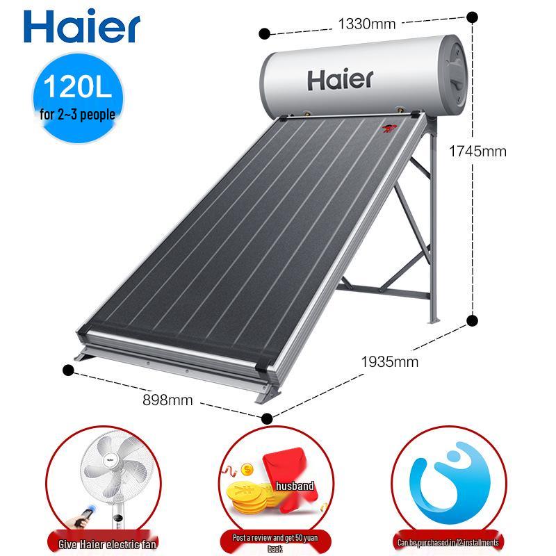 Haier Dual-Use Solar Water Heater with Energy-Saving Flat-Plate Design