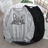 French Bulldog Hoodies 2021 Women Oversized Kawaii Dog Sweatshirts Female Funny Graphic Pullovers Unisex Casual O-Neck Hoodie Unisex