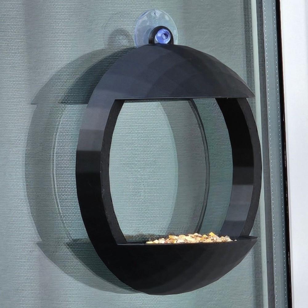 Suction Cup Bird Feeder House Open Tray Birding Box Window Bird Feeder  Patio Watching
