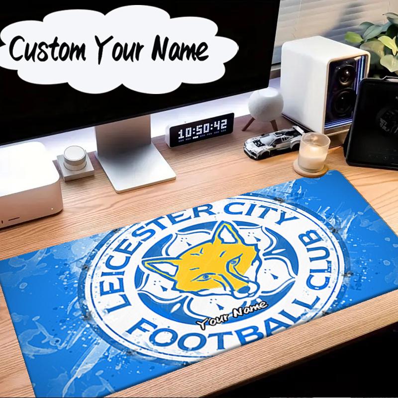 Custom Name Mouse pad Leicester Football Club Crest Mouse Pad Desk Mat, Non-Slip Rubber Backer Pad For Computer Notebook Gaming Mouse Pad Gift
