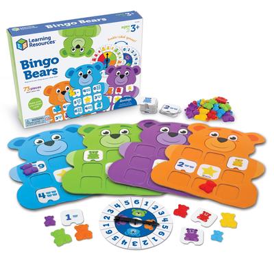 Learning Resources Красочные медведи Бинго Игра Размеры Обучающая игрушка с японским руководством LER0841 Подлинные номера продуктов, цвета,