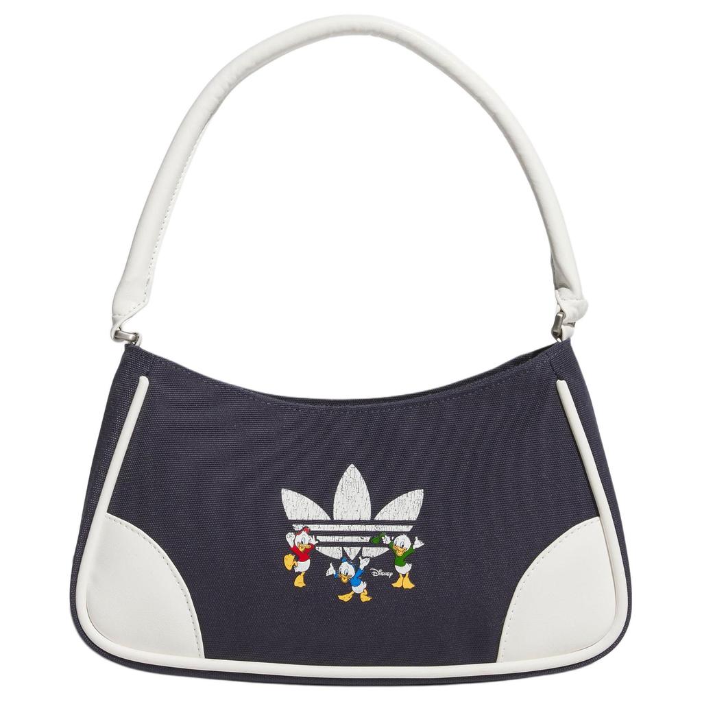 adidas Originals Trefoil Disney, Коллаборация, Полиэстер, Сумка через плечо с карманом под мышкой, Обычная, Женская, Темно-синий, JL7658