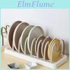 Lids Dish Countertop Rack Pot Rack Pan Lids Organizer With Adjustable Compartments For Bakeware And Dinner Plates Cabinet Kitchen Counter