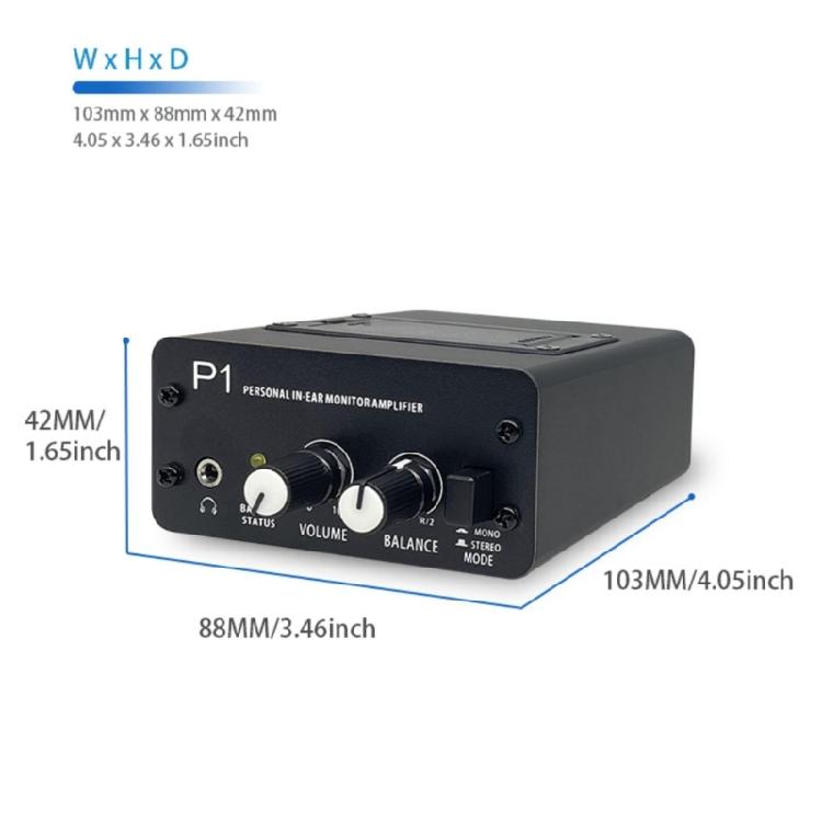 Dependable In Ear Monitors Amplifier with Clear Sound Quality for Studio Artists Live Sound Engineering Equipment