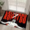 Cristiano Ronaldo Design Crystal Velvet Carpet Cozy Non?Slip Printed Rug For Bedroom Living Room Entrance