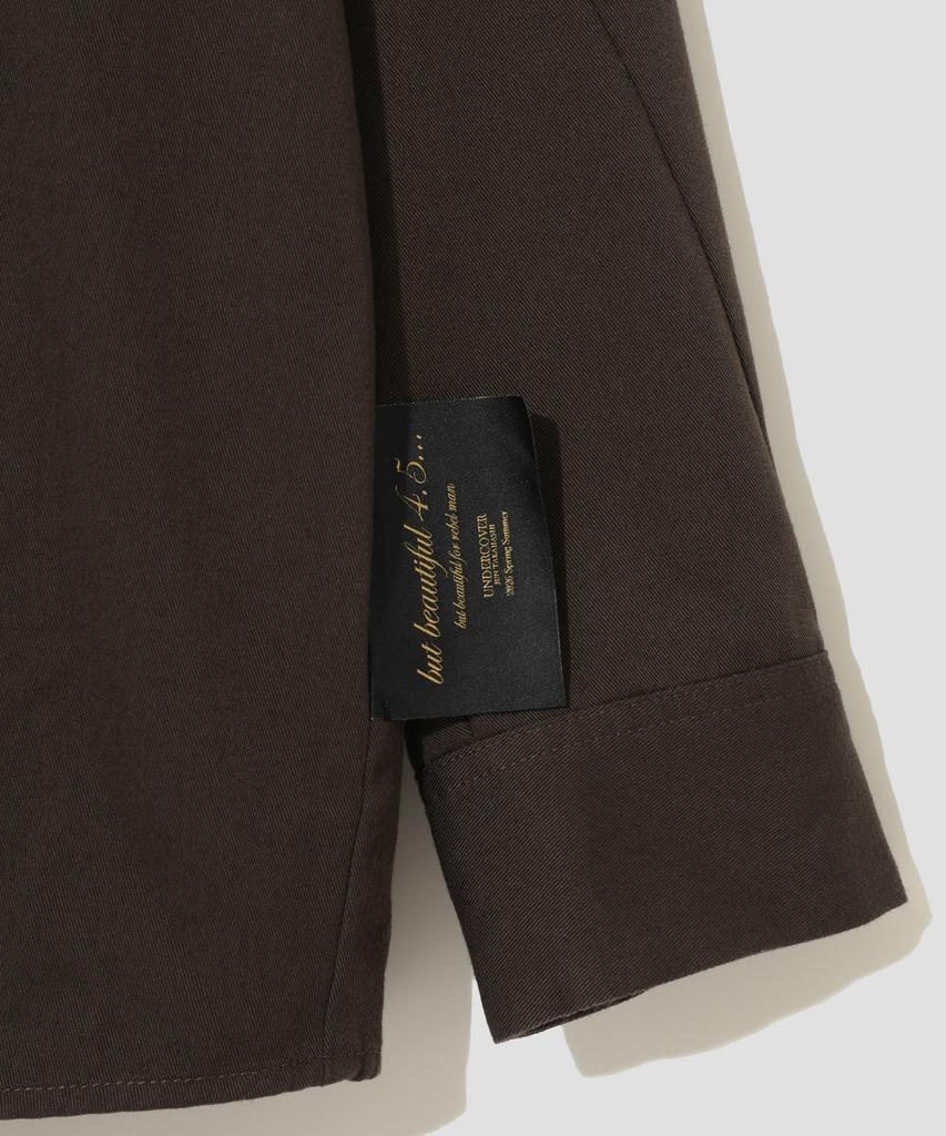 DICKIES X Undercover Long Sleeve Work Shirt Dark Brown