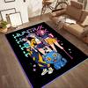 Huntrx: Future Bass Vibes Square rugs are a great choice for living rooms, bedrooms, home décor, and as gifts.