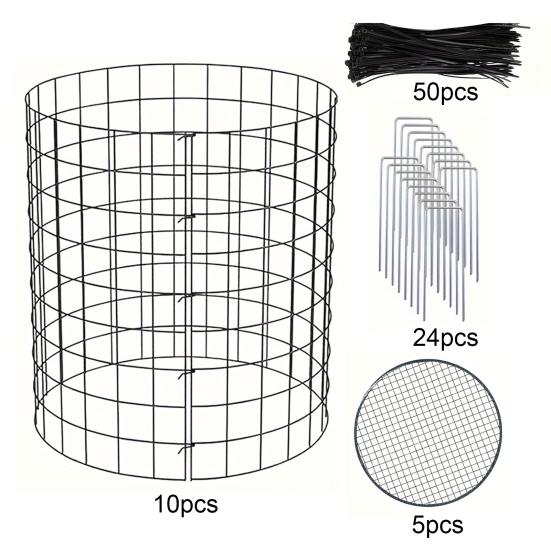 Проволочная защита для растений со съемной крышкой, клетка из проволочной сетки для растений, защита для растений, не допускающая животных к садовым растениям, цветам, овощам