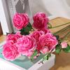 Simulated Flower Silk Peony Realistic Fake Decorative Silk Branches DIY Artificial Flower Stems Arrangements