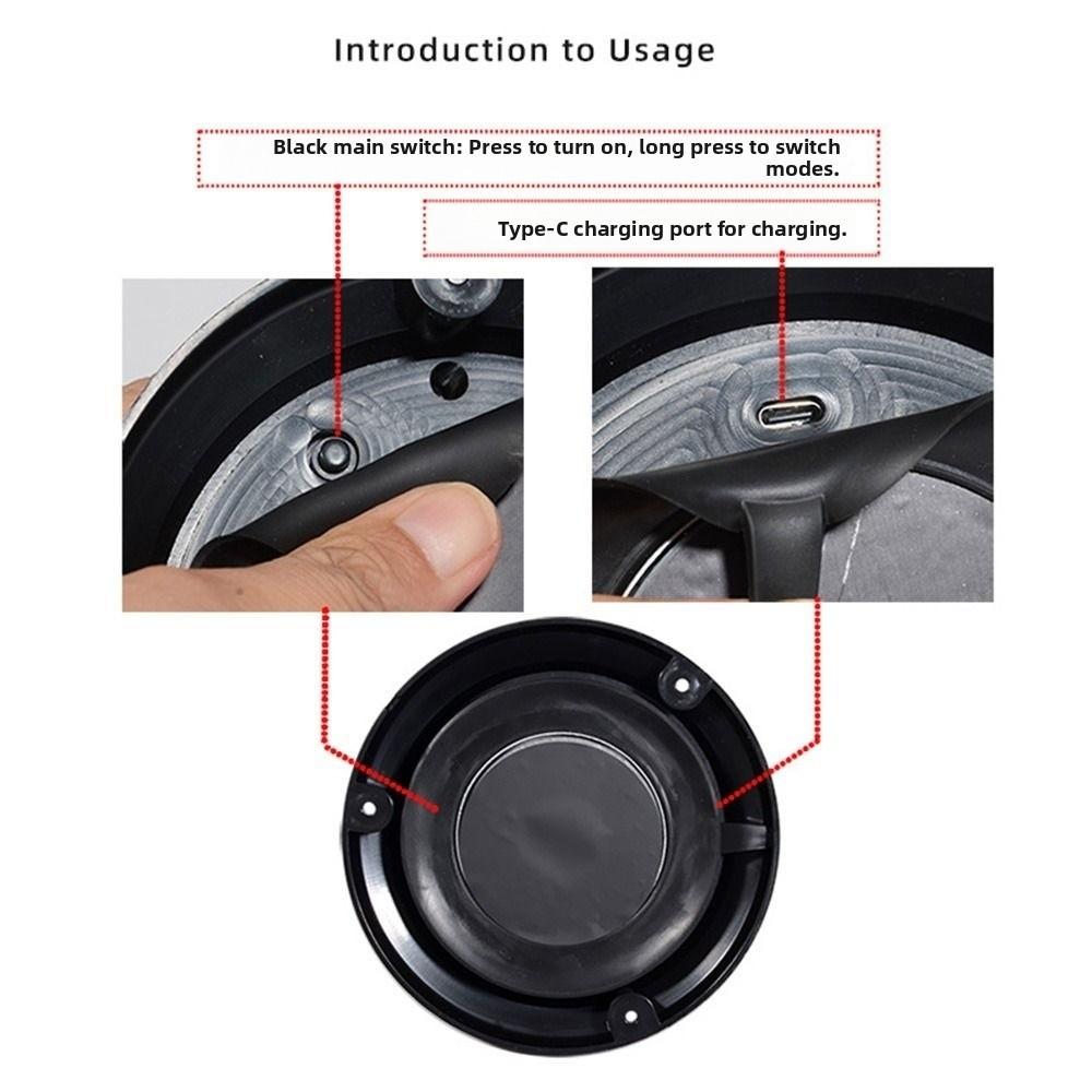 Magnetic Base Emergency LED Light Solar Powered Solar Beacon Light Construction Vehicles