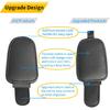 Yuoyar Sunglass Holder For Car, Magnetic Leather Sunglasses Holder And Ticket Card Clip, Car Visor Accessories, 4 Packs (4Pcs Black)