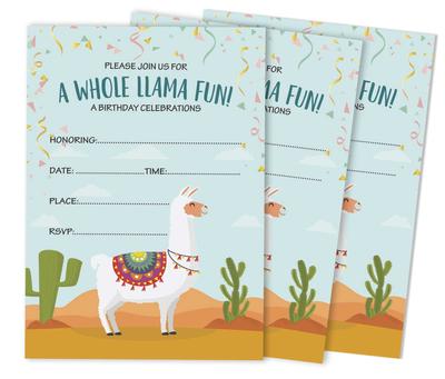 Inkdotpot Набор из 30 приглашений на день рождения, для мальчиков или девочек, в стиле заполнения, для детей или малышей, на первый или первый день рождения ребенка