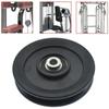 Cable Machine Part Pulley Wheel Black Nylon Bearing Durable Nylon Pulley