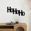Panneau Mural Métallique Ho Ho Ho Merry Christmas Tree Hanging Wall Art, Décor Métallique pour Mur, et Art en Fer