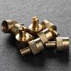 50Pcs Tire Valve Stem Caps Copper Tire Valve Air Dust Cover Stem Caps Universal Slotted Slot Valve Stem Caps for Car Motorcycle