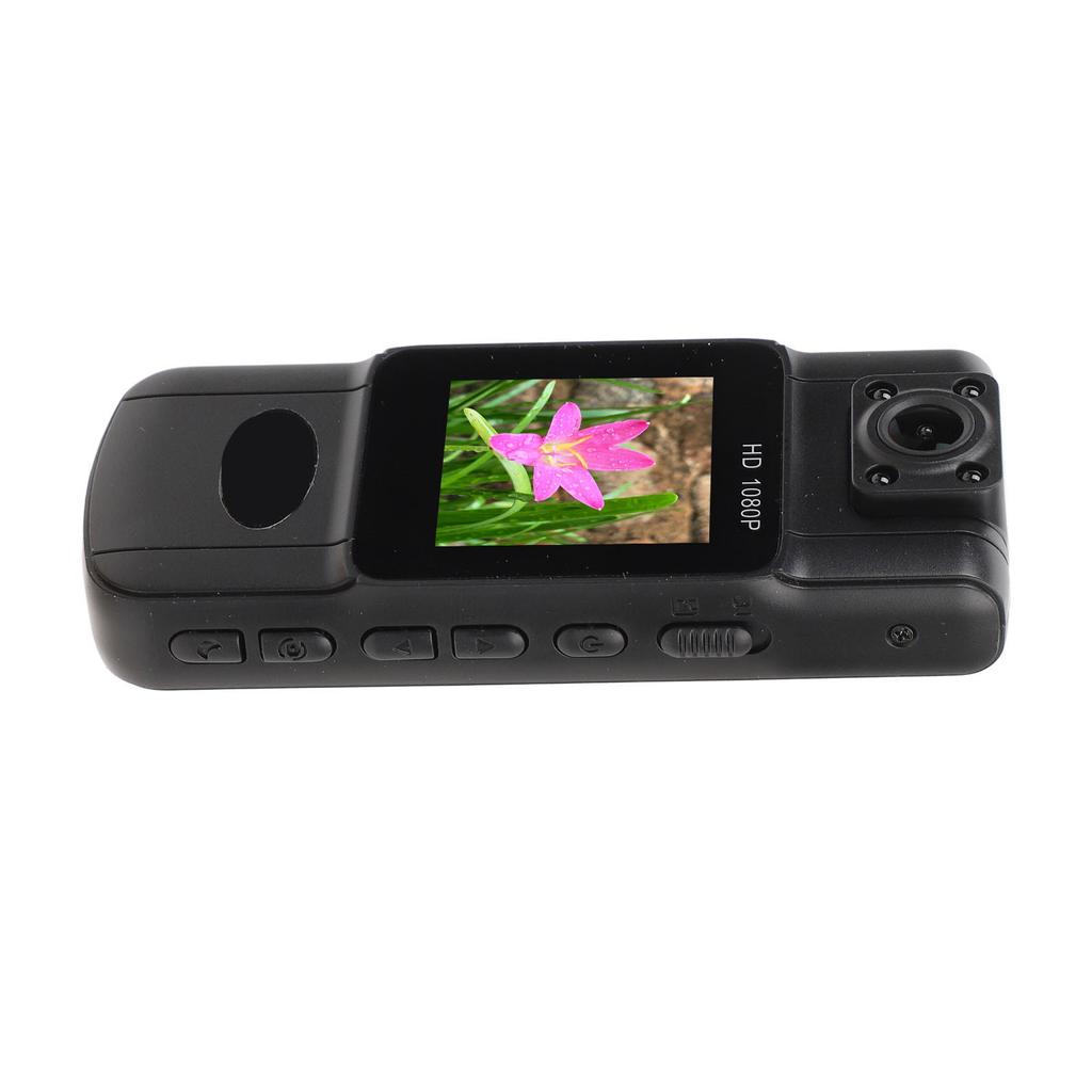 Wearable Camera 2K Night Vision 180 Degree Lens Rotation Magnetic Body Worn Sports Camera with Back