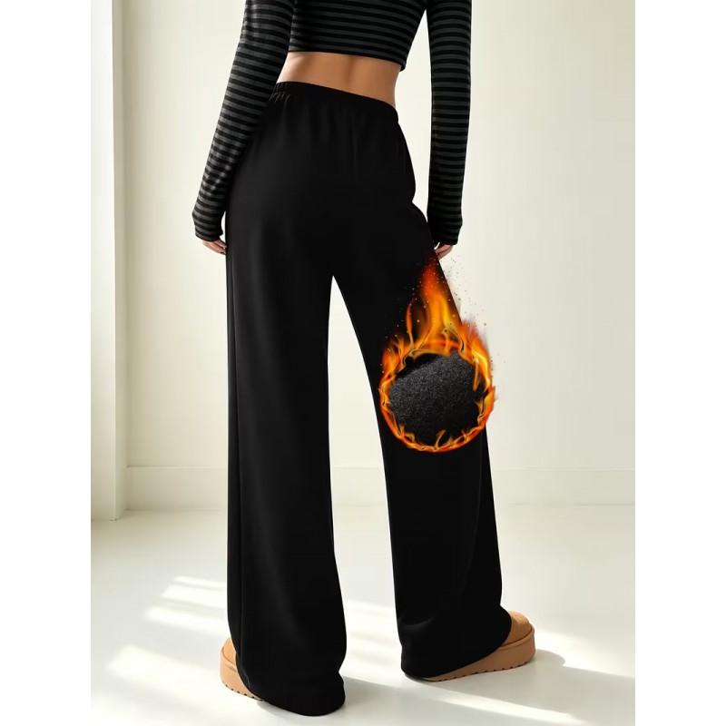 High-Waist Stretch Flare Leg Pants Women Slim Fit Hip Lift Casual Trousers All-Season