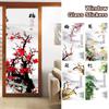 Chinese Ink Style Window Film Plum Blossom Orchid Bamboo Chrysanthemum Culture Privacy Window Film Static Cling Glass Sticker