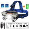2022 HF 5LED Headlamp USB Rechargeable Portable Flashlight Lantern Head Lamp 4 Modes Outdoor Camping Fishing Cycling Hunting Headlight