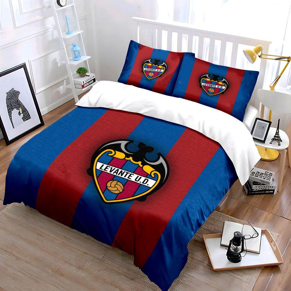 Red-blue stripes, Levante emblem. Bedding sets Duvet cover sets Duvet covers Pillowcases(1 * Duvet Cover 2 * Pillowcases without duvet insert)