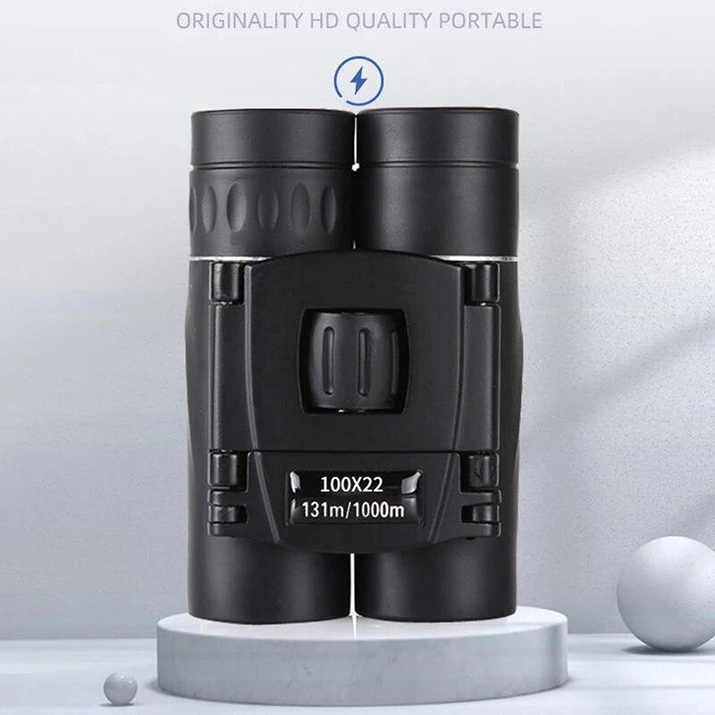 100x22 HD Мощный бинокль для улицы, 3000 м, складная оптика FMC, высокий уровень освещенности, ночное видение для охоты на открытом воздухе