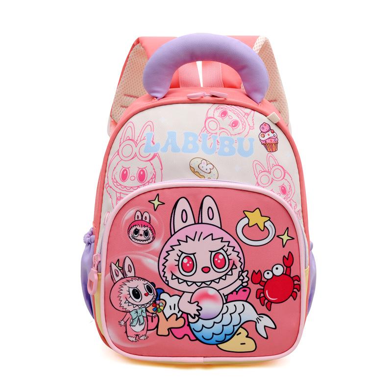 Прочный детский рюкзак с мультяшным рисунком - Большая вместимость, Легкий, Грязеотталкивающий, Дизайн с двойными плечевыми лямками для использования в детском саду за границей