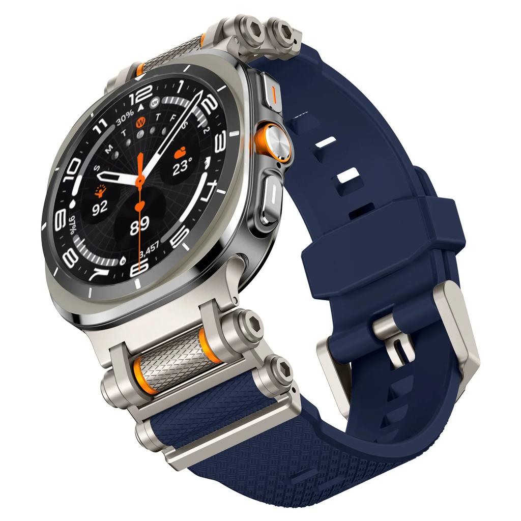 Резиновый спортивный ремешок для Samsung Galaxy Watch 7 Ultra 47 мм Силиконовый браслет для Galaxy Watch Ultra 47 мм Запасные аксессуары