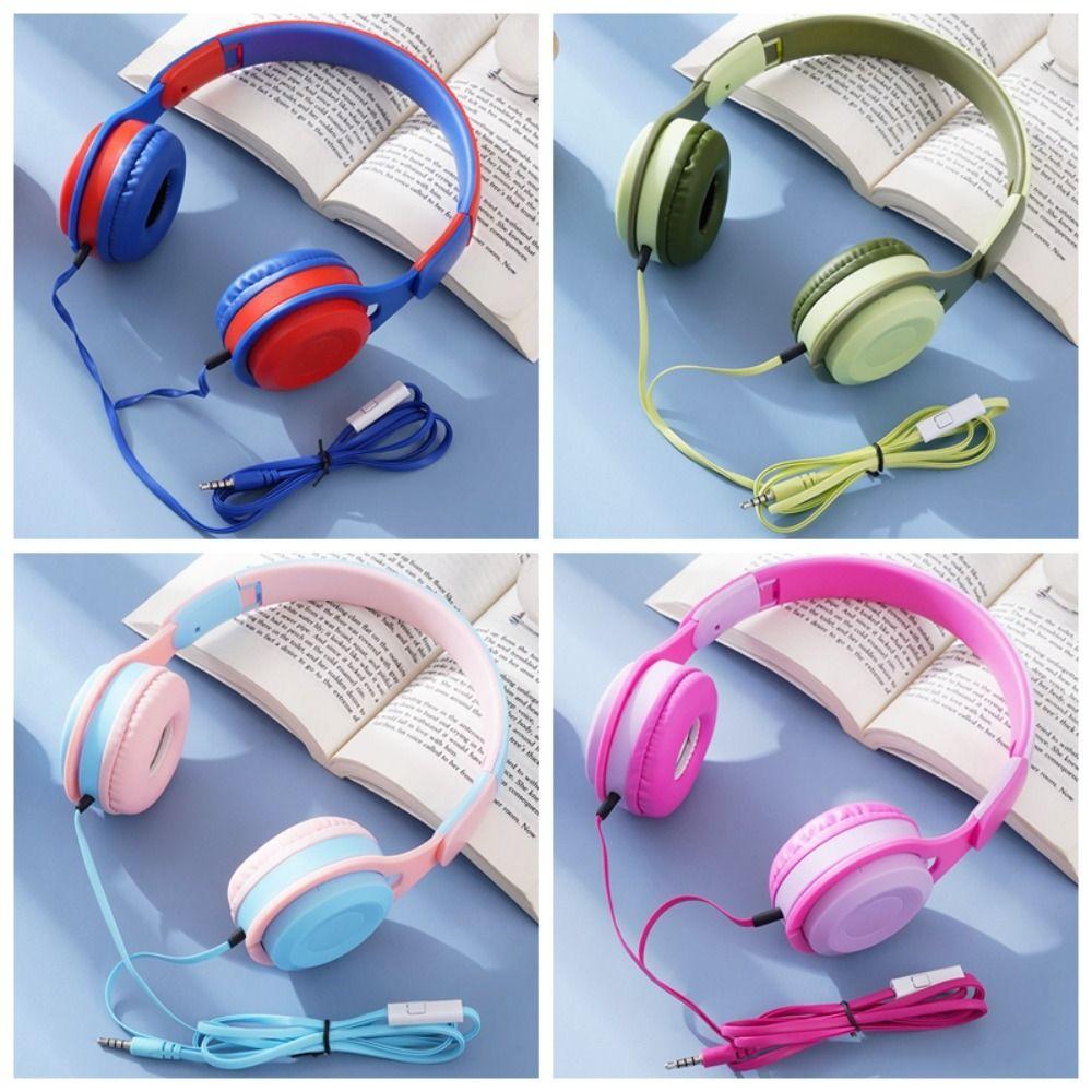 Wired Cellular Wired Headset Folding Style Wired Headworn Earphones Birthday Gift