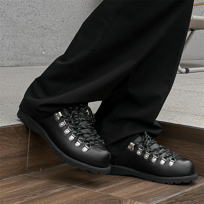 Fashion New Derby Men's Shoes Luxury Styles by Fashion Designers Fashion Party Outdoor Trendy Streets Quality Youth Shoes Black New