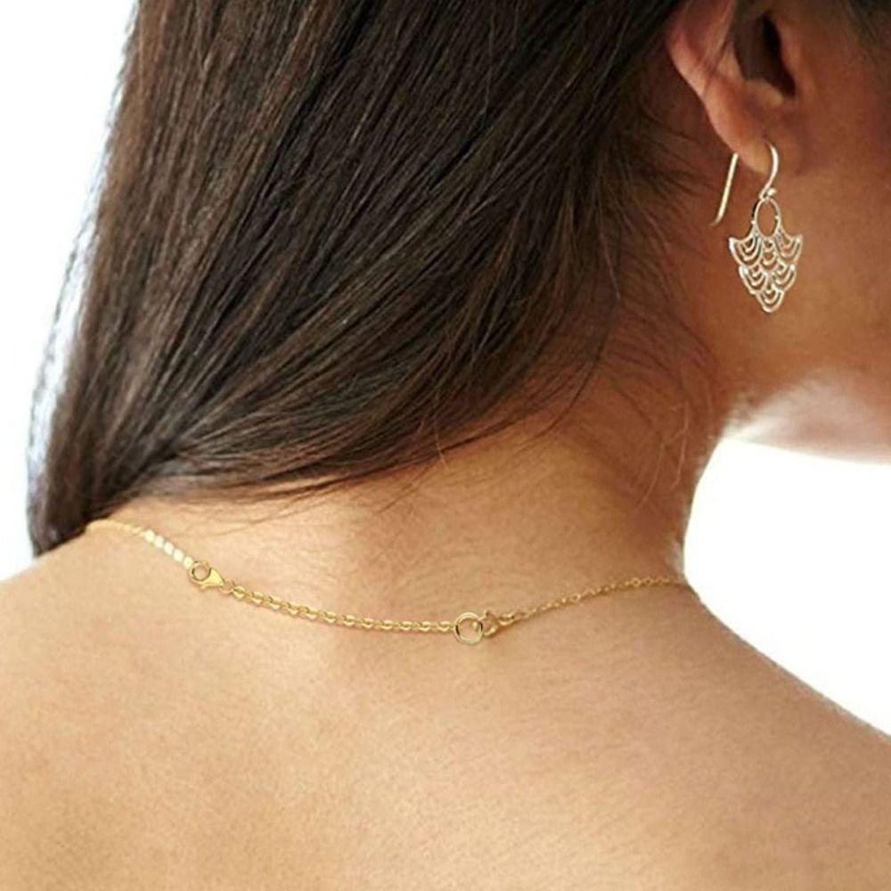 Gold Color Necklace Extender Safety Chain Jewelry Findings Bracelet Lobster lock  Women Men