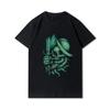 Plus Size 30 Patterns Cotton Harajuku Men T-Shirt Skull Print Tees Round Neck T Shirt Casual Tops